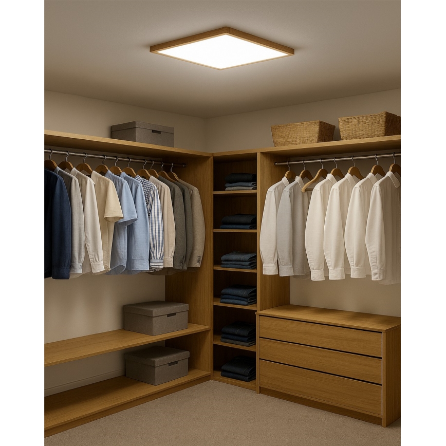 LED Stropní svítidlo LED/40W/230V 3000/4000/6500K 50x50 cm béžová